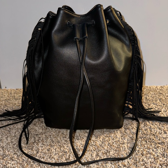 Victoria's Secret Fringe Drawstring Backpack - Picture 3 of 8